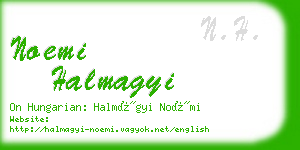 noemi halmagyi business card